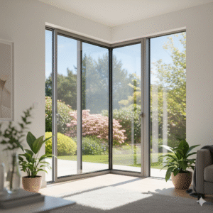 Corner Slider Windows UPVC